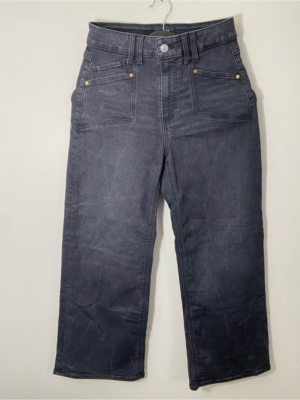 PAIGE Anessa High Waist Crop Wide Leg Jeans size 26